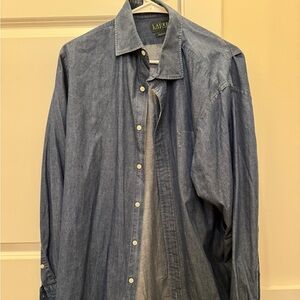 Lauren by Ralph Lauren Classic Fit Denim Dress Shirt